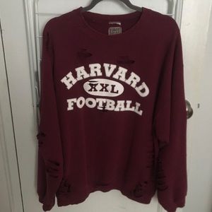 LF Furst of a Kind distressed harvard sweatshirt